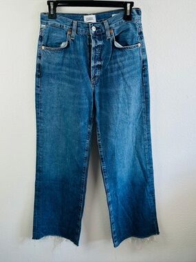 Citizens of Humanity Womens Denim Jeans Size 26 Annina High Rise Wide Leg Baggy